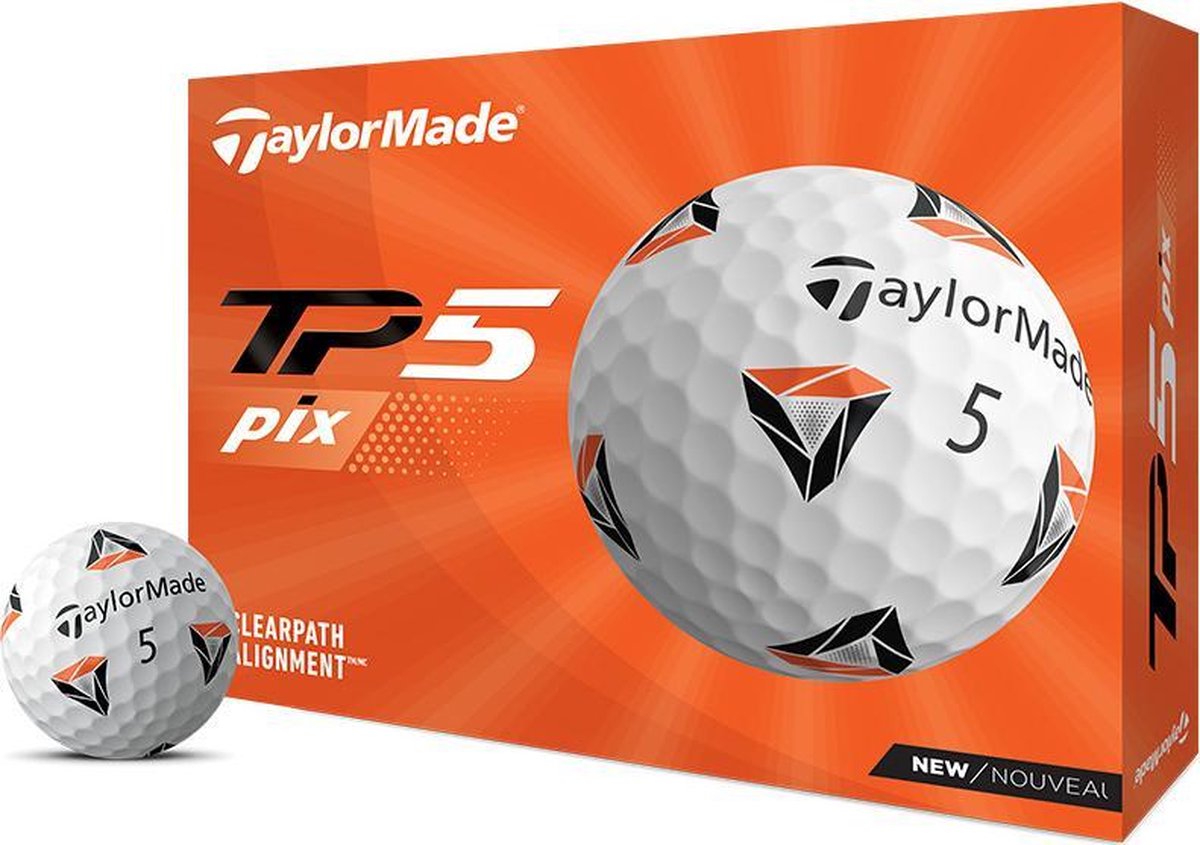 TaylorMade TP5 Pix Golfballen 2021 - Dozijn / 12 stuks