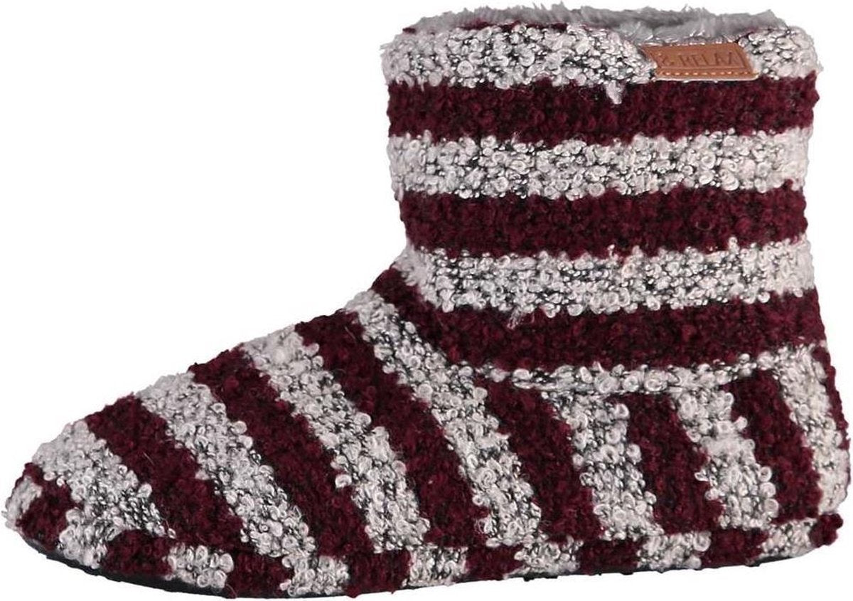 Apollo Sloffen & Relax Heren Textiel/tpr Rood/grijs Maat 39-40
