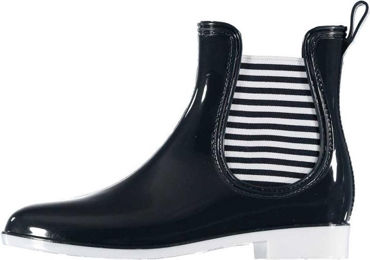 Xq Footwear Regenlaarzen Chelsea Dames Rubber Navy/wit Maat 41