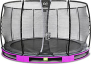 Trampoline EXIT Elegant Premium inground - ø366cm met Deluxe veiligheidsnet - paars