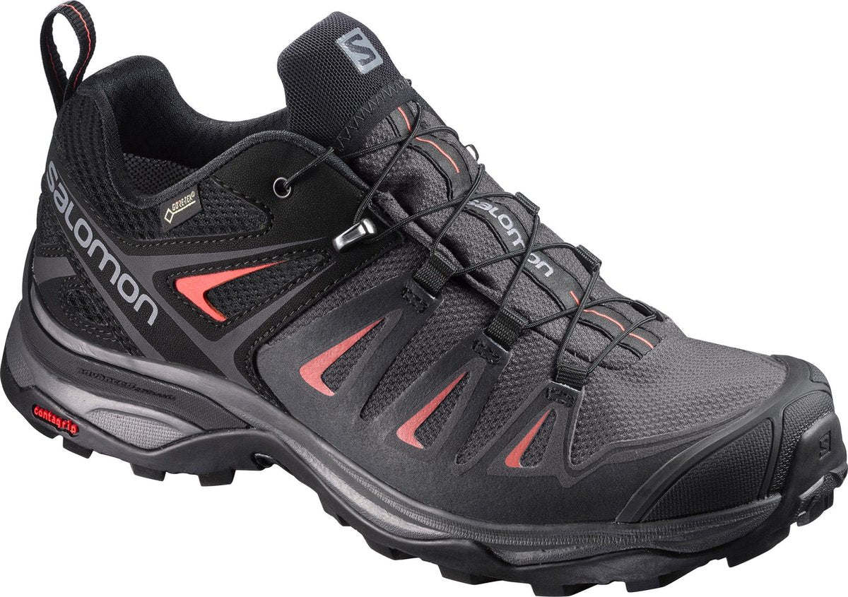 Salomon X Ultra 3 Gtx Wandelschoenen Dames - Magnet / Black / Mineral Red - Maat 39 1/3