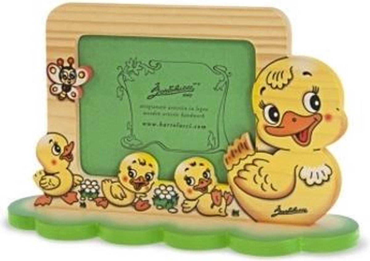 Fotolijst eendjes van hout 24 x 15 cm | Bartolucci