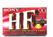 Sony HF 90 position normal Cassettebandje - Uiterst geschikt voor alle opnamedoeleinden / Sealed Blanco Cassettebandje / Cassettedeck / Walkman.