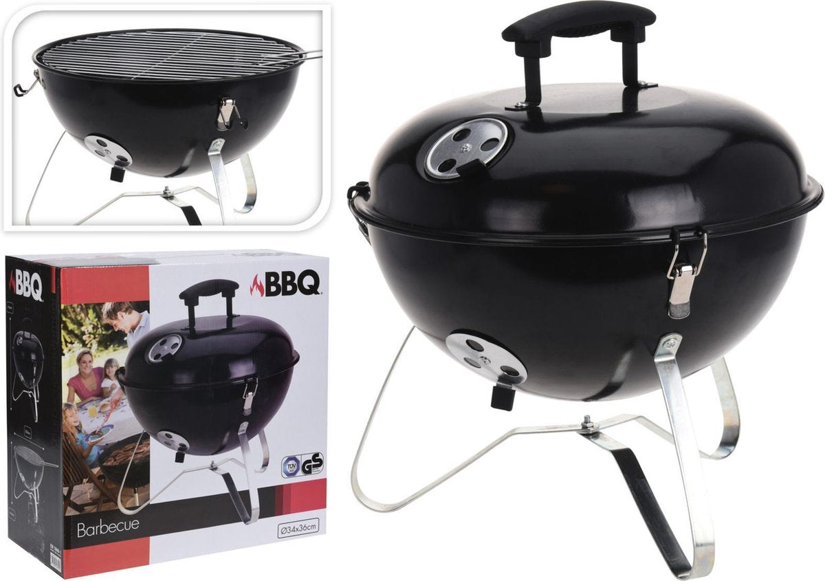 Ronde Zwarte Tafelbarbecue