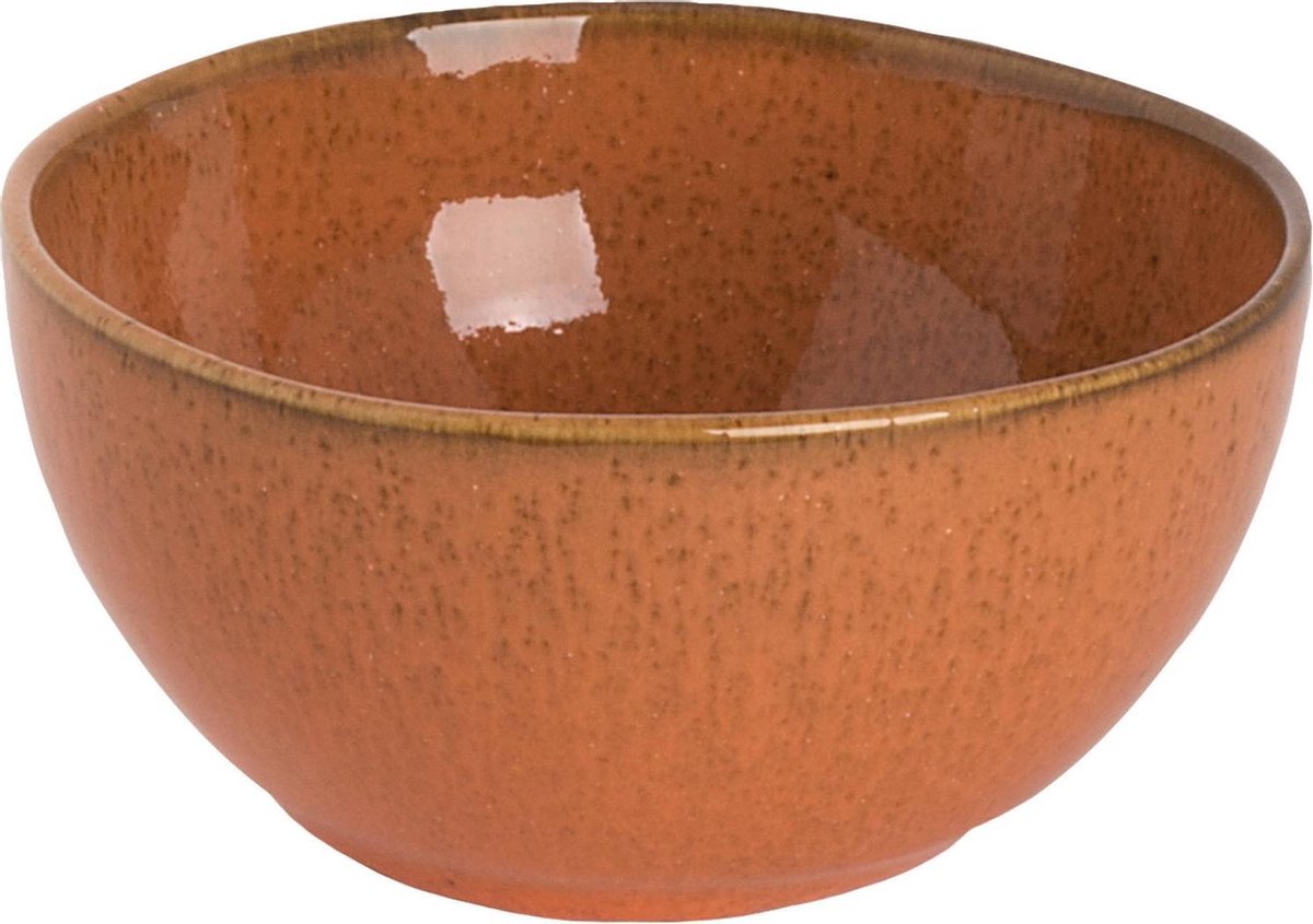 Palmer Schaal Rustique 12.5 cm 45 cl Oranje Stoneware 1 stuk(s)
