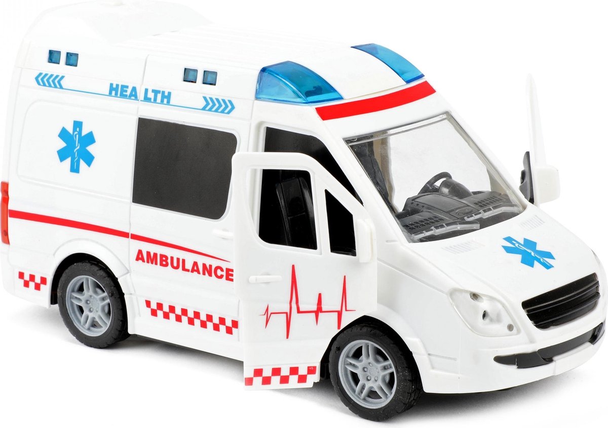 Toi-toys Ambulance Met Licht En Geluid 21 Cm Wit