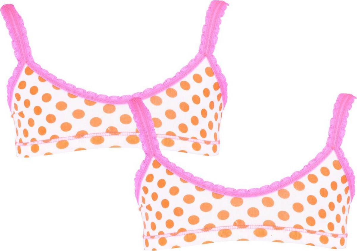 Claesen's BH topje meisje Orange Dots 128-134