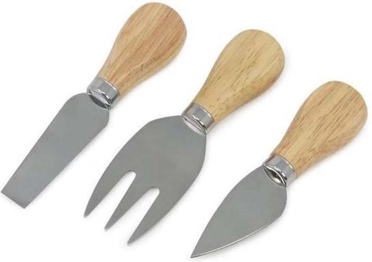 Relaxwonen - Kaasplank - Kaasmessen - Leisteen - 4-delig - Koken & Tafelen - Serveerplank