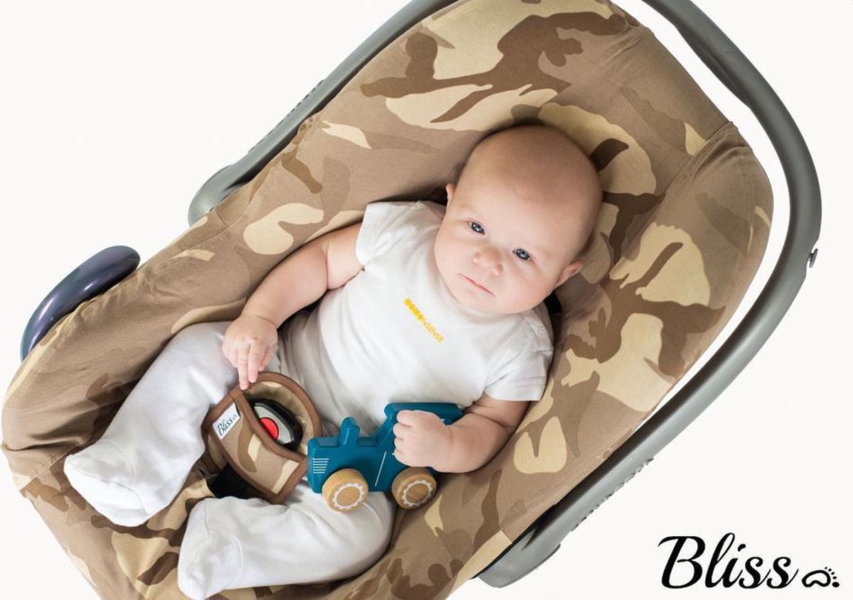 Wallabiezzz - Maxi-Cosi Hoes voor Cabriofix Pebble Citi - Universeel-  Camouflage Bruin