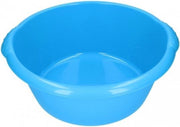 Grote afwasteil / afwasbak rond blauw 25 liter - camping / handwas afwasteilen