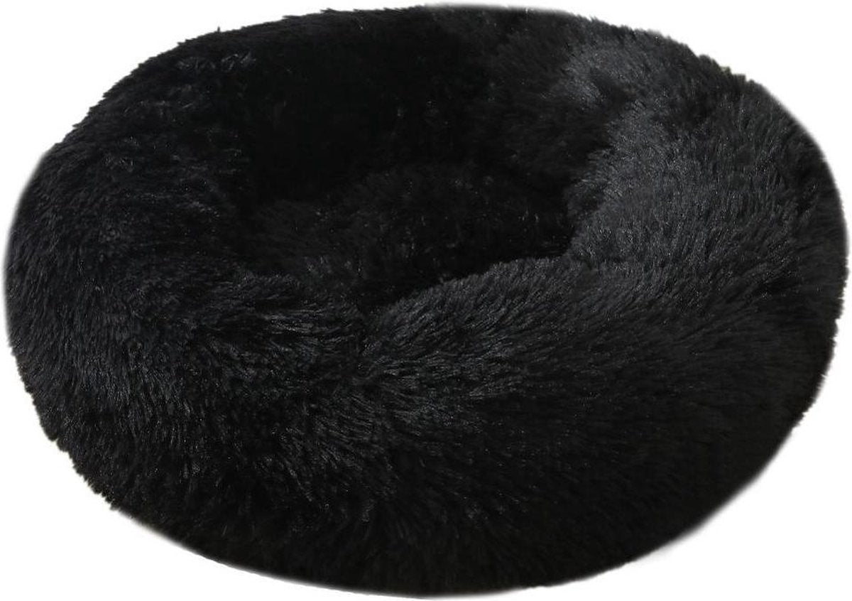 Dailyibed hondenmand - donut - hondenkussen - hondenbed - XL - 70x70x16 cm - Zwart