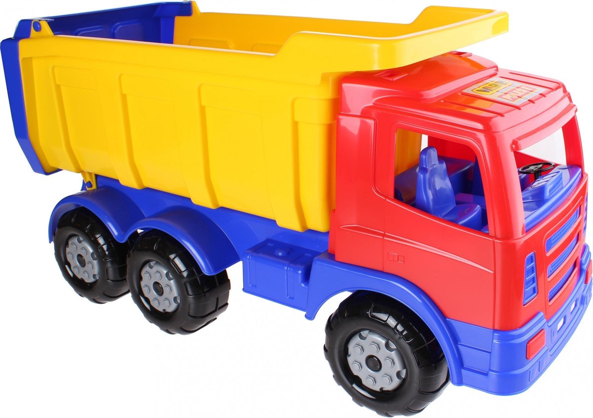 Vdm Kiepwagen Xxl 67 Cm Rood/geel/blauw