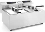 Hendi Friteuse Mastercook Digitaal | 2x 8 Liter | 2x 3500W