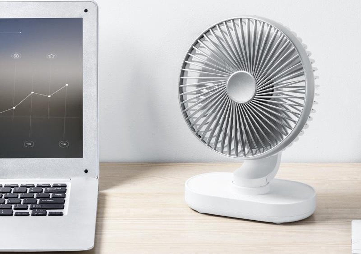 Draagbare oplaadbare ventilator