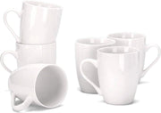 6 Porseleinen Mokken - Wit - 400ml