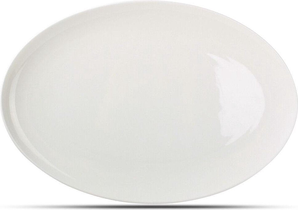 Chic PERLA serveerbord 36 cm wit