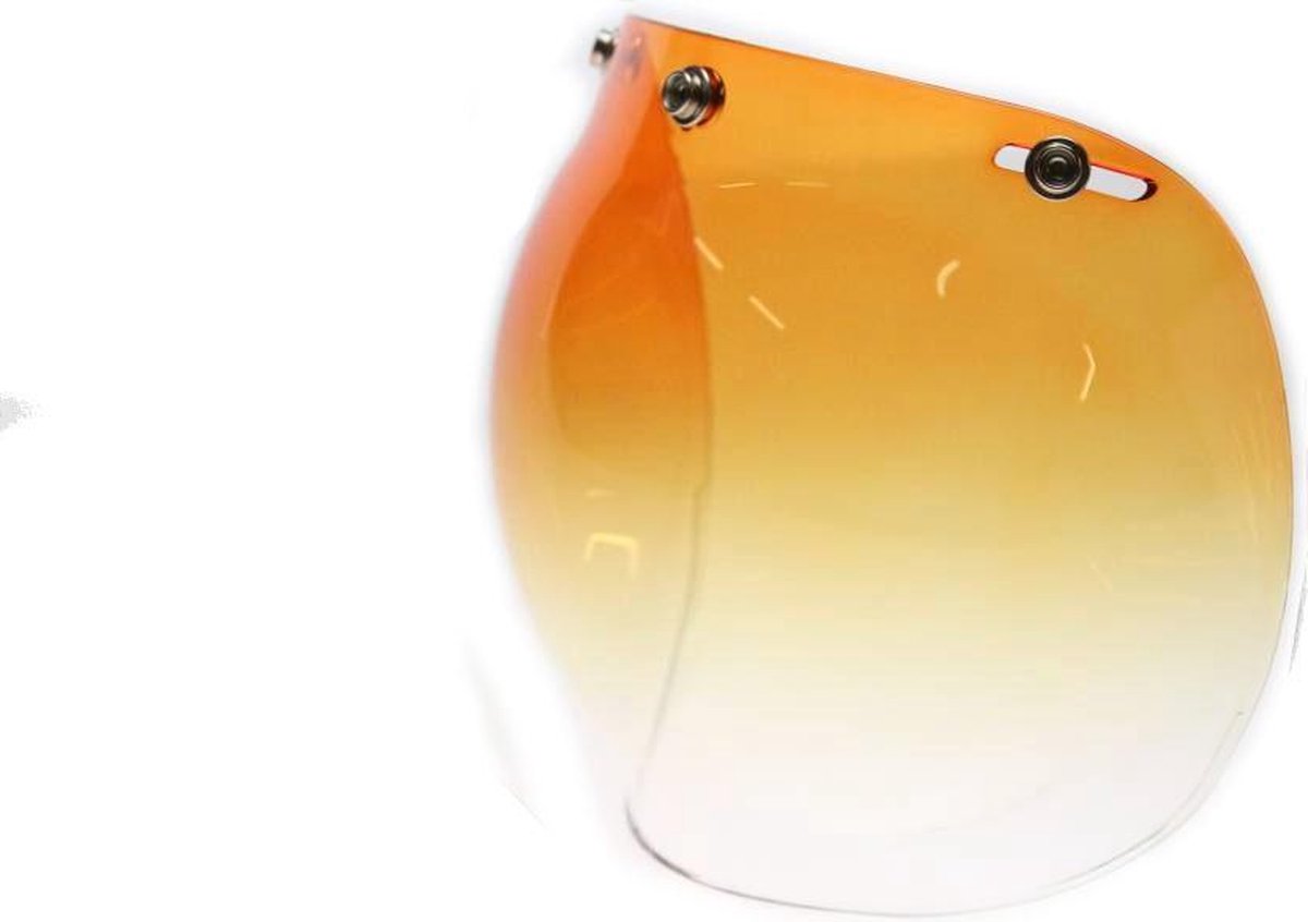 Bubble vizier jethelm gradient oranje