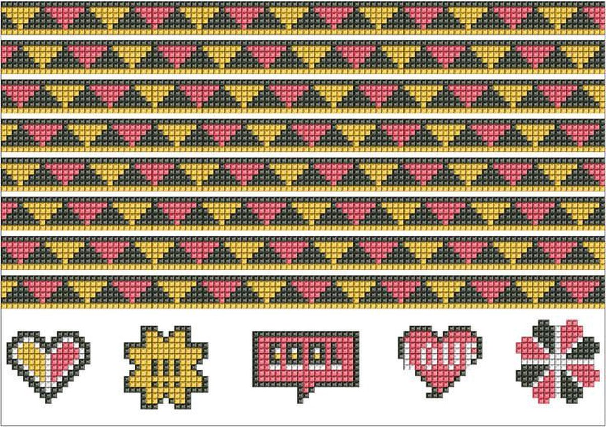 Diamond Painting Stickers- strepen- NR.1