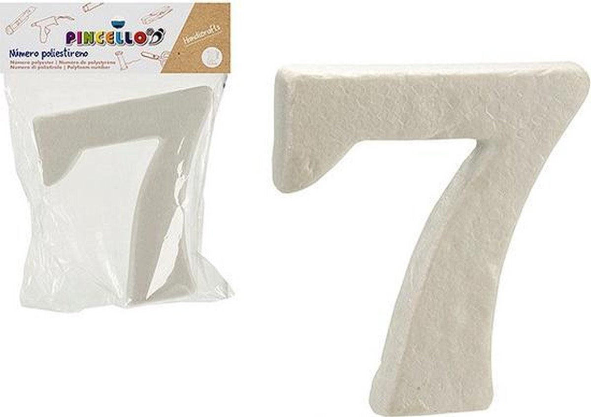 Cijfer 7 polyestyreen