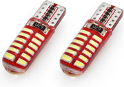 T10 - 3014 - 24 SMD - CANBUS - 2 stuks - wit