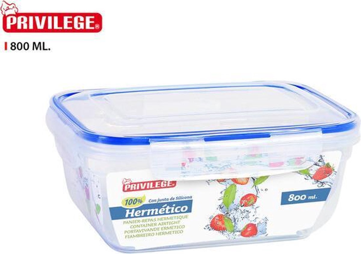 Lunchbox RECTANGULAR Hermetica 800 ml PRIVILEGE
