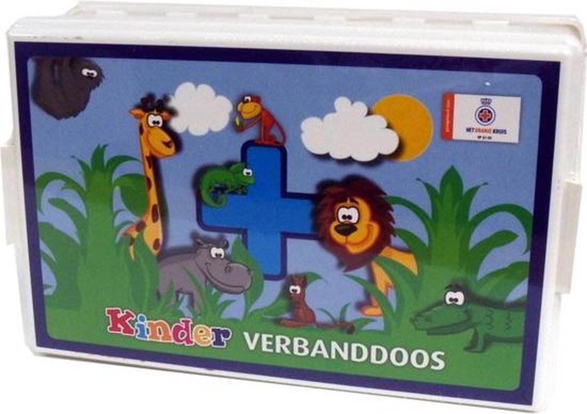 Kinder verbanddoos Jungle (Richtlijn Oranje Kruis 2016)‎‎