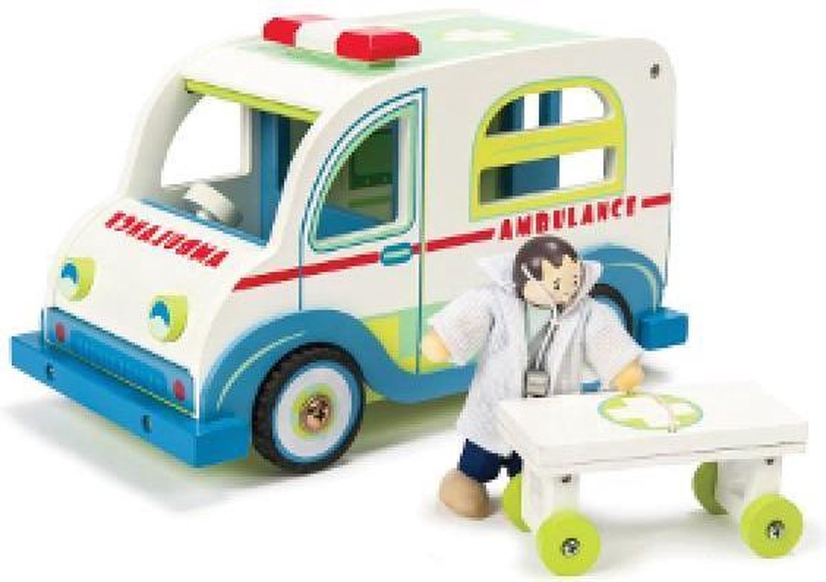 Le Toy Van Speelset Auto's Ambulance set - Hout