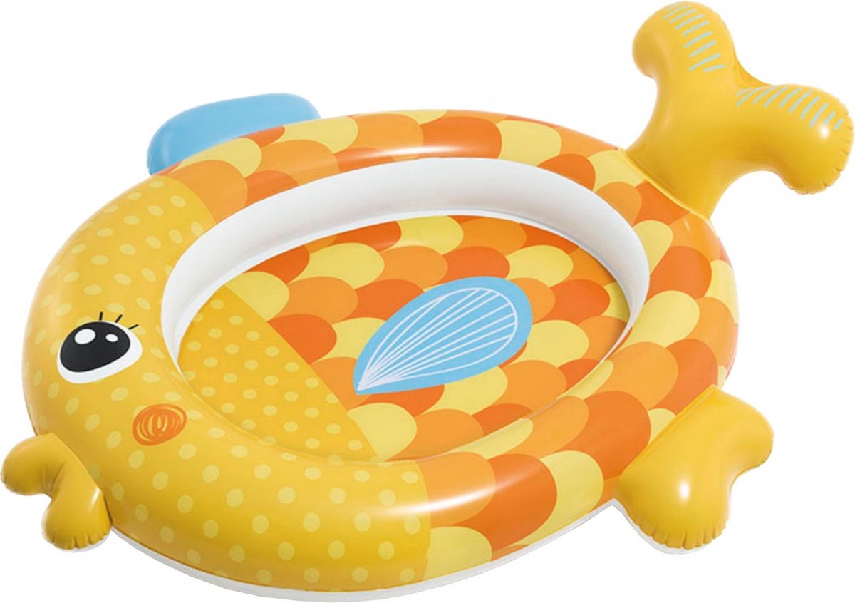Intex Babybadje Goudvis 140 X 124 X 34 Cm Geel/oranje