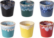 Cactula Costa Nova  - servies - lungo kop - Grespresso - Set van 6 in 6 kleuren - Vibrant - aardewerk -  H 7