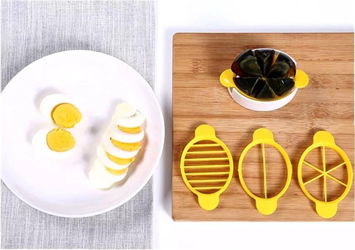 Eiersnijder 3-in-1 - ei snijder - eiersnijders - Keuken benodigdheden - Voor Het Snijden Van Eieren -egg cutters