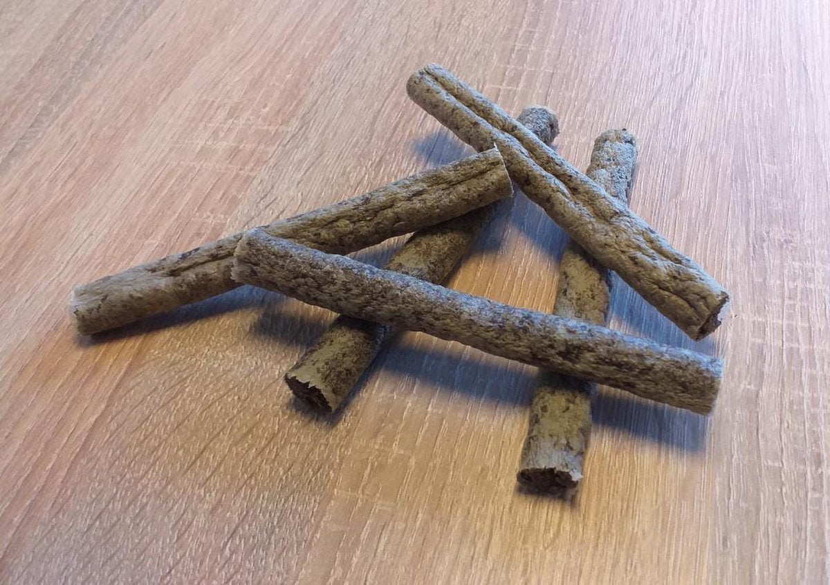 Zalmsticks 10 stuks - voor de hond - draagt bij aan gebitsreiniging