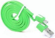 Micro USB Kabel Datacable 1 meter Universeel Green Groen