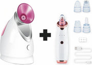 Blackhead Remover - Meeters Remover – Elektrische Vacuüm Mee-eter Verwijderaar - Puisten Verzorging - Pore Cleaner - Gezichtsverzorging – Pore Suction Cleaner Inclusief 5 Opzetstukken – Inclusief gezichtsstomer – Set - Verzorging set
