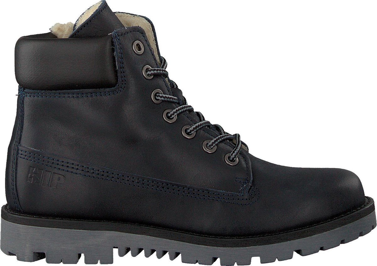 Hip H2735 Veterboots - Laarzen Met Veters - Jongens - Blauw - Maat 32