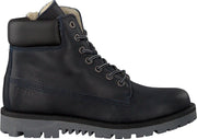 Hip H2735 Veterboots - Laarzen Met Veters - Jongens - Blauw - Maat 32