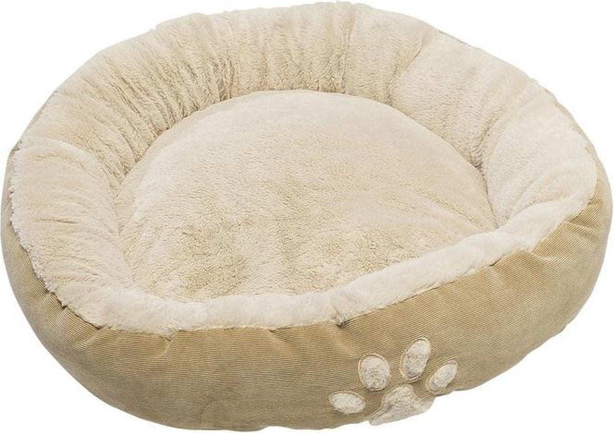 Beige hondenmand/hondenkussen rond  58 cm