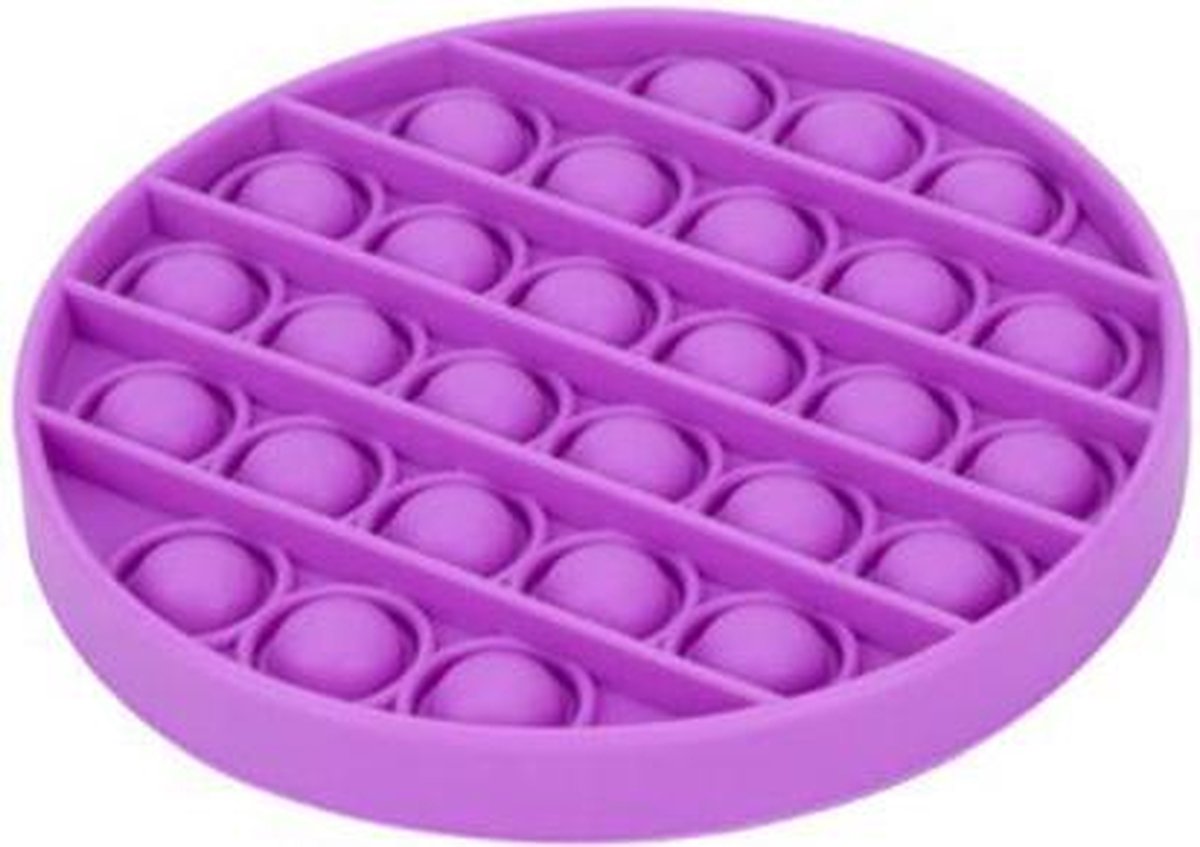 Pop it toy cirkelvorm - fidget toys - paars