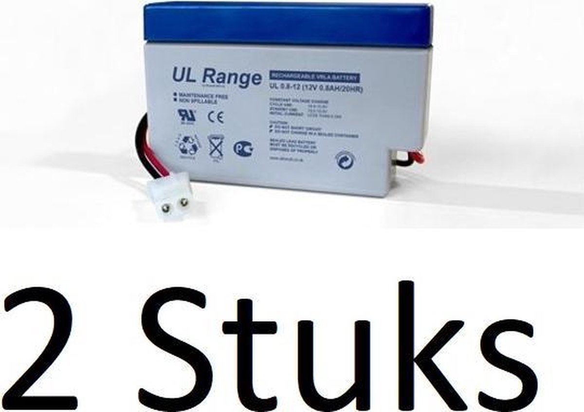2 Stuks Loodaccu Ultracell UL 12v 800mAh