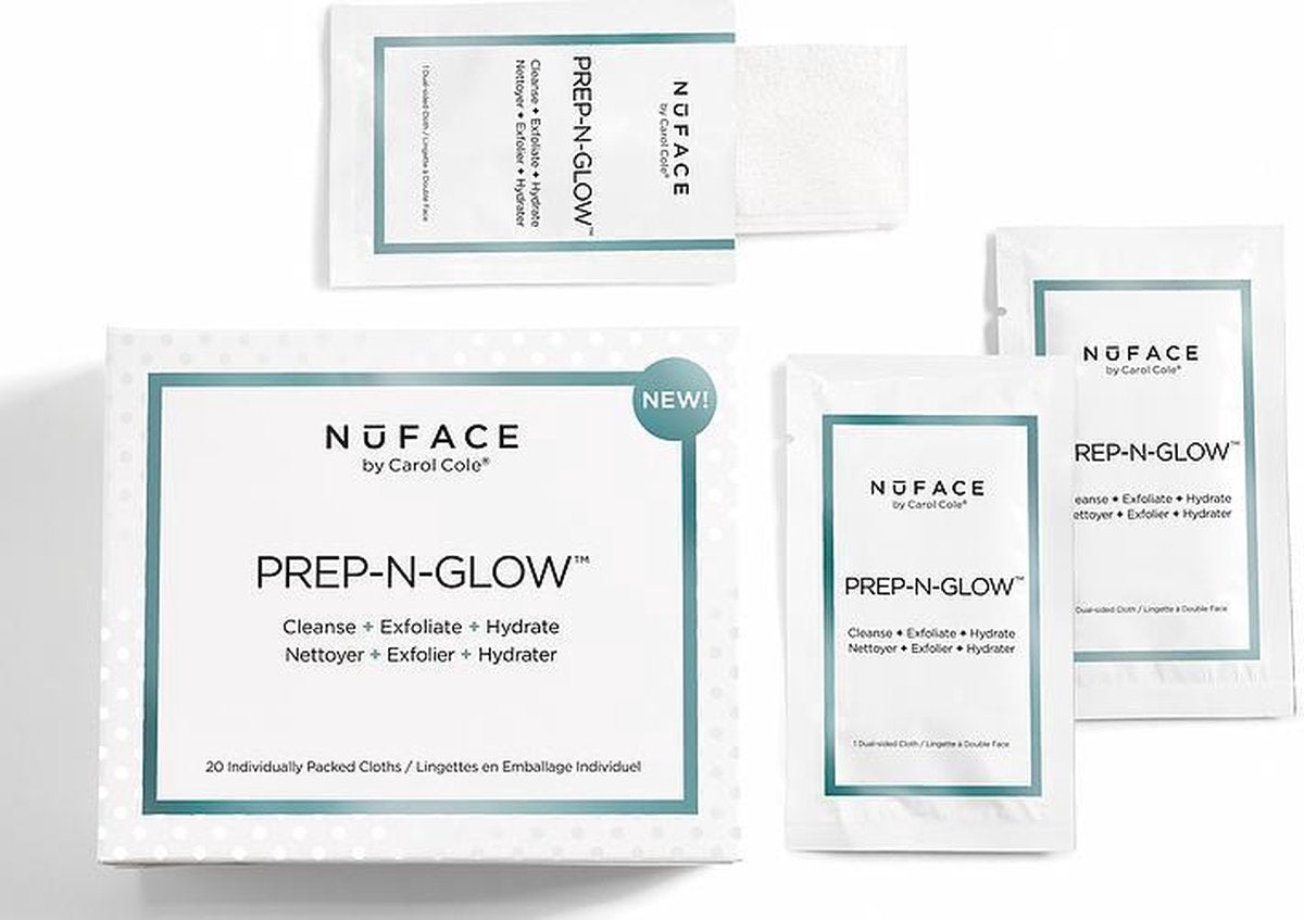 NuFACE Prep-N-Glow Cleansing Cloths (20-pack)