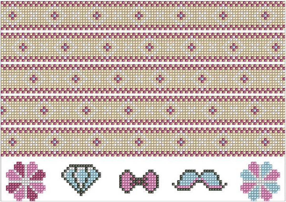 Diamond Painting Stickers- strepen- NR.6