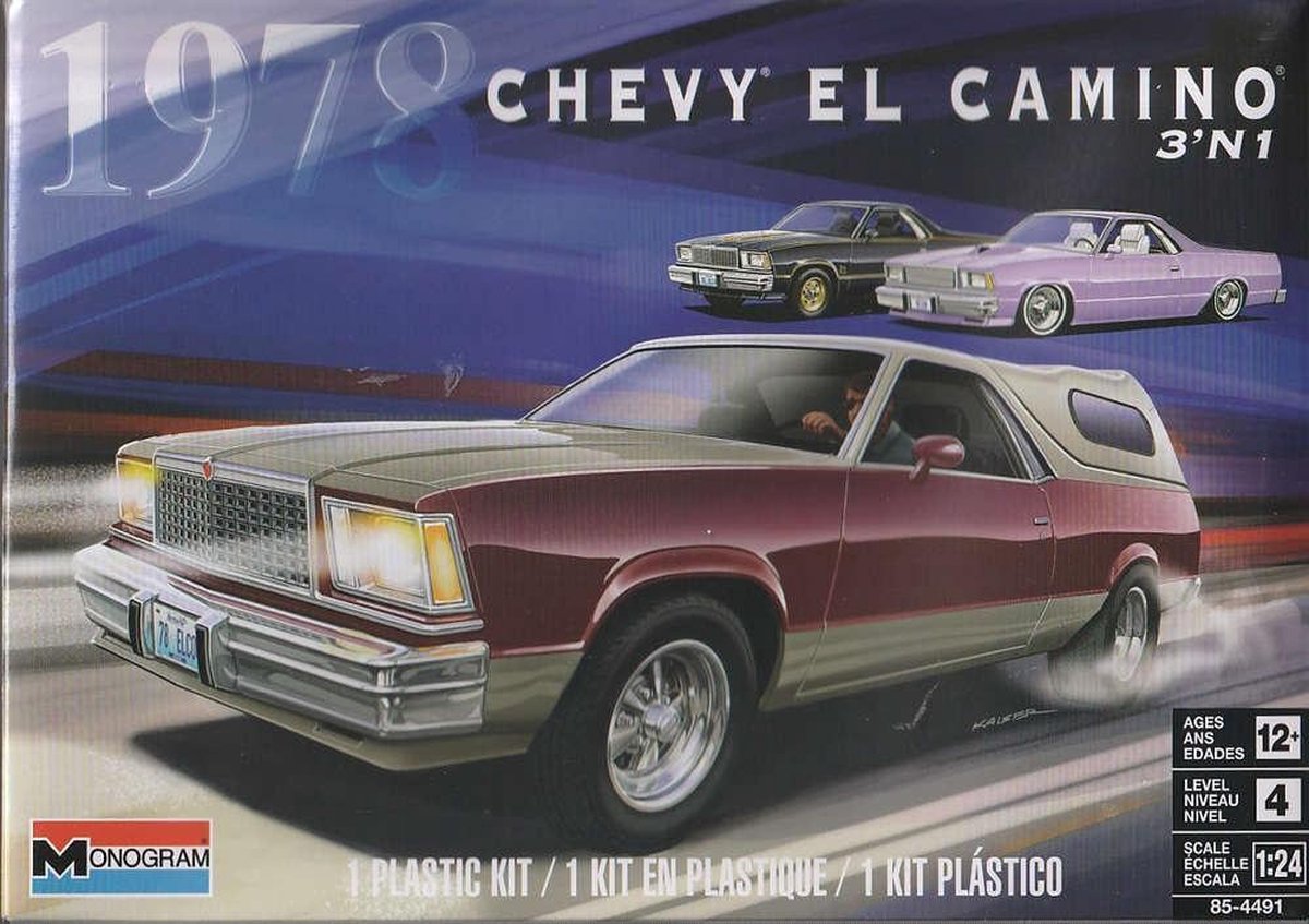 Monogram Chevrolet El Camino Camper 1978 3-in-1 (modelbouw