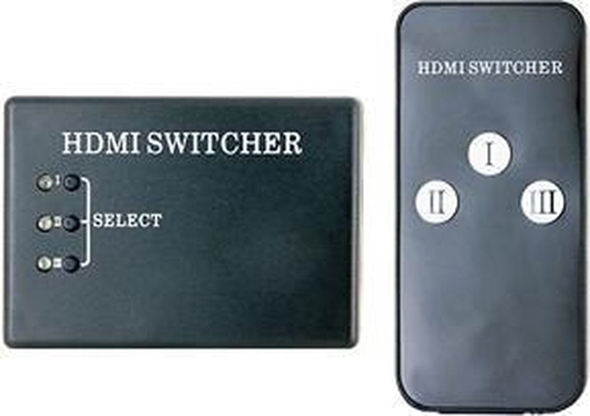 3-In-1-Out HDMI Switcher met Remote Control
