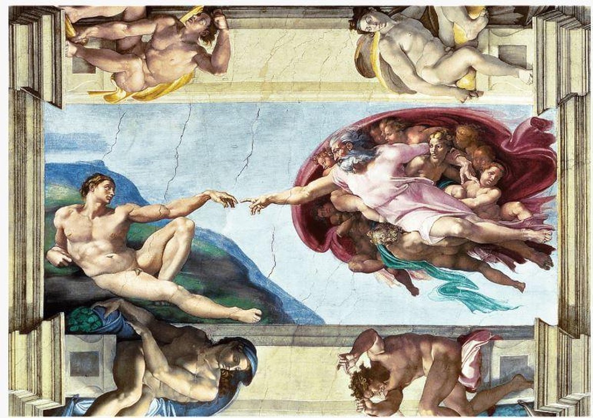 Michelangelo : The Creation of Adam  -  Puzzle 1