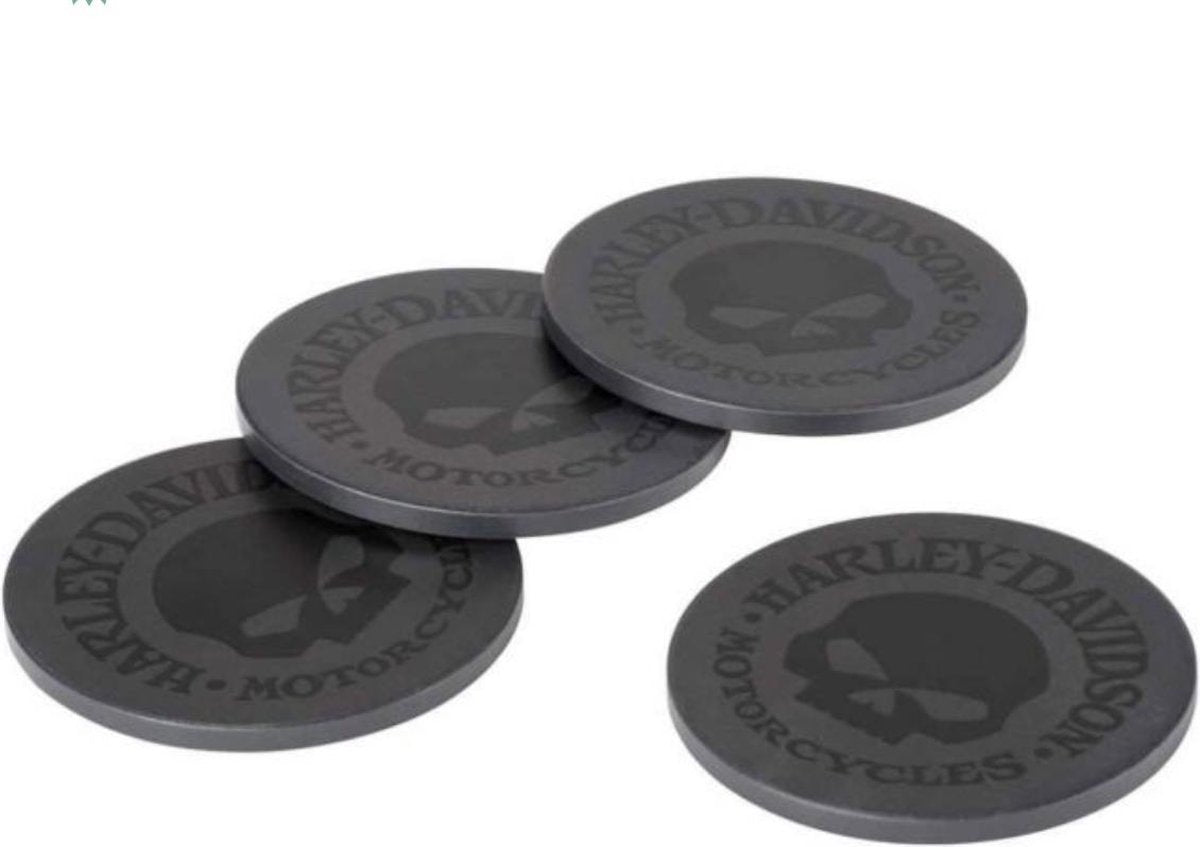 Harley-Davidson Willie G Skull Stenen Onderzetters