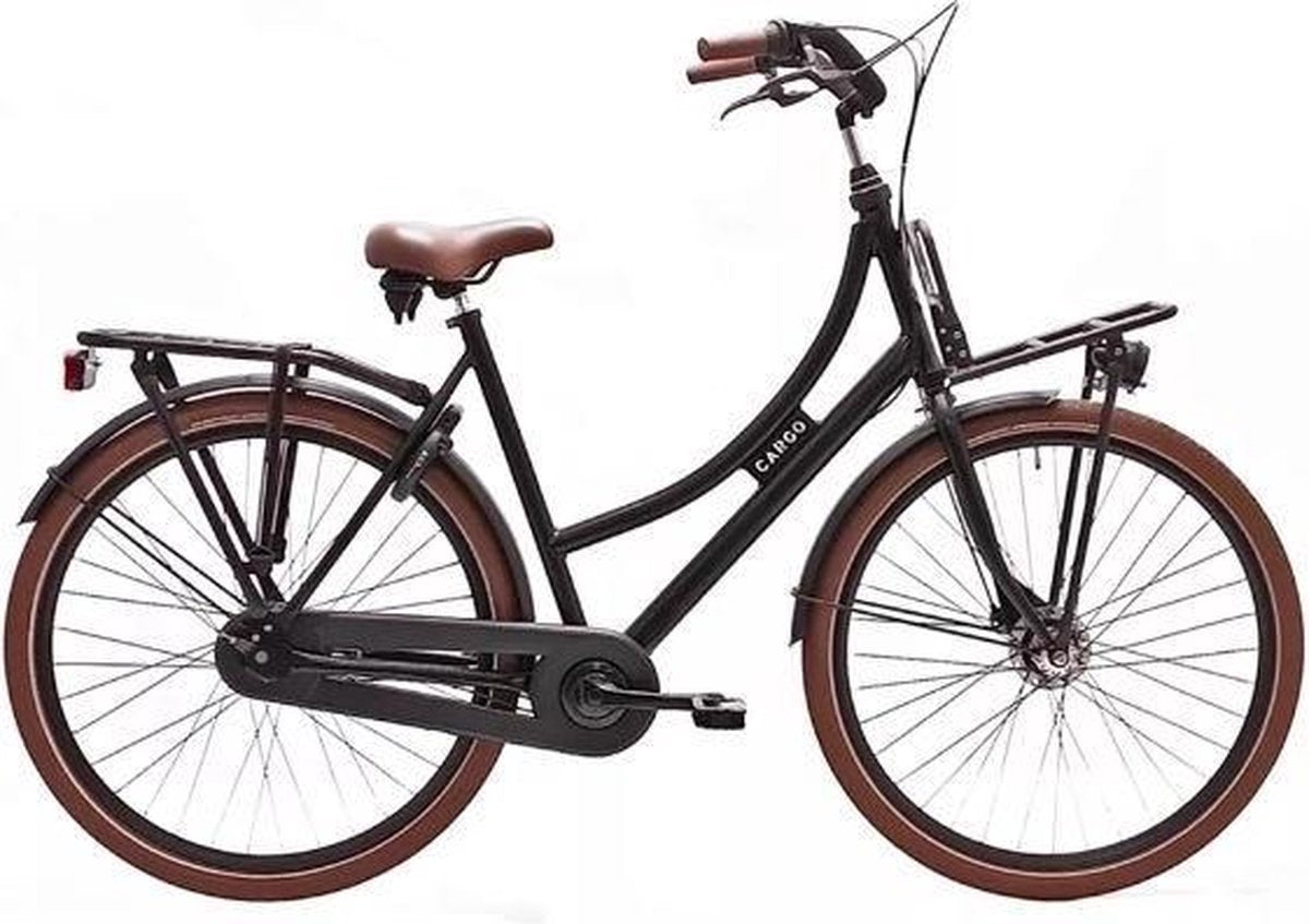 Avalon Cargo - Fiets - Vrouwen - Matzwart - 57