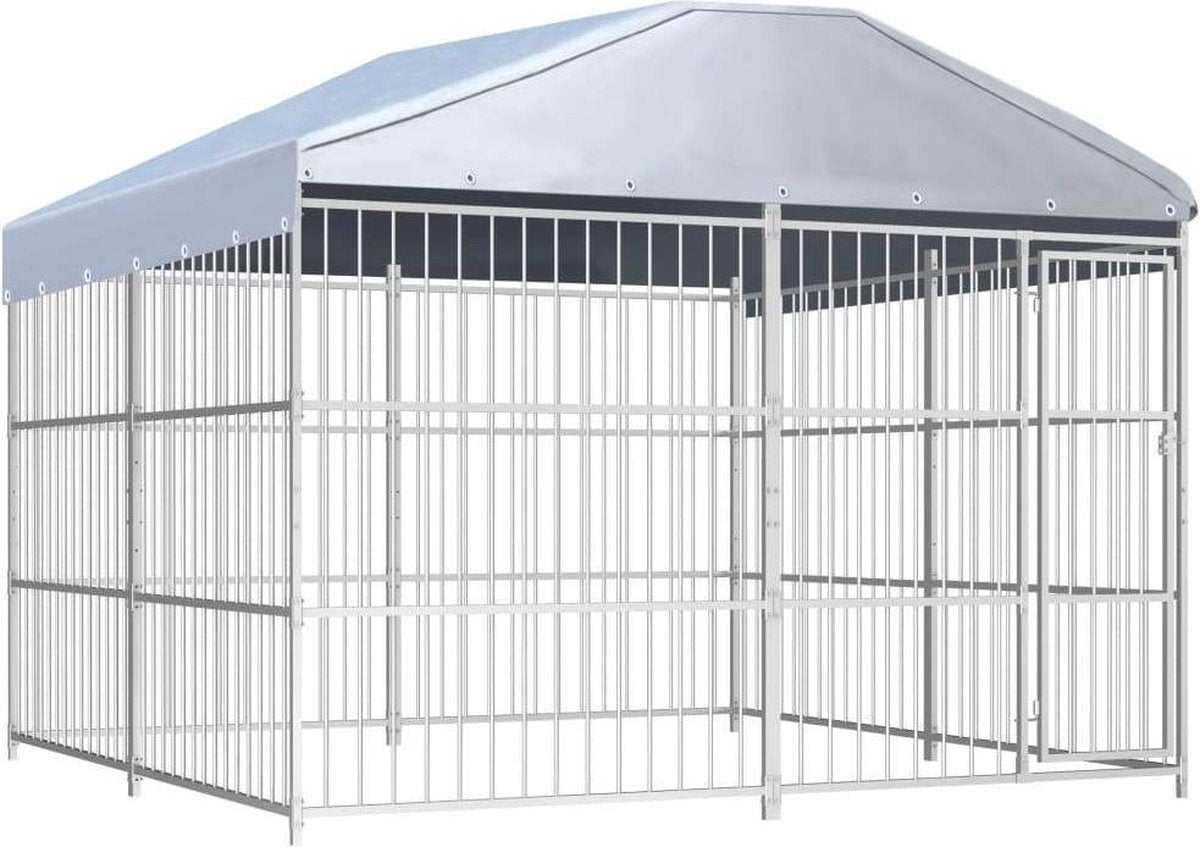 Medina Hondenkennel voor buiten met dak 300x300x200 cm