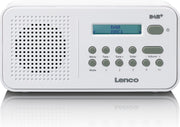 Lenco PDR-015WH - DAB+ Radio met AUX en LCD scherm - Wit