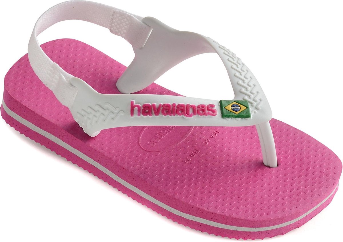 Havaianas Baby Brasil Logo II Meisjes Slippers - Hollywood Rose - Maat 22
