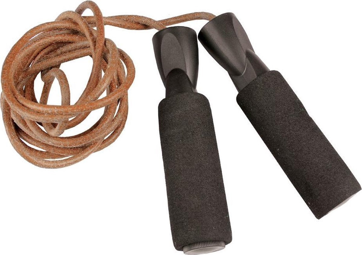 Fitness-mad Springtouw 3 Meter Leer Bruin