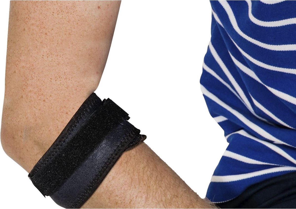 Elleboog brace - Zwart | Comfortabel | Ondersteuning | MediPreventie